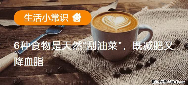 【生活小常识】6种食物是天然“刮油菜”,既减肥又降血脂 - 合肥生活资讯 - 合肥28生活网 hf.28life.com